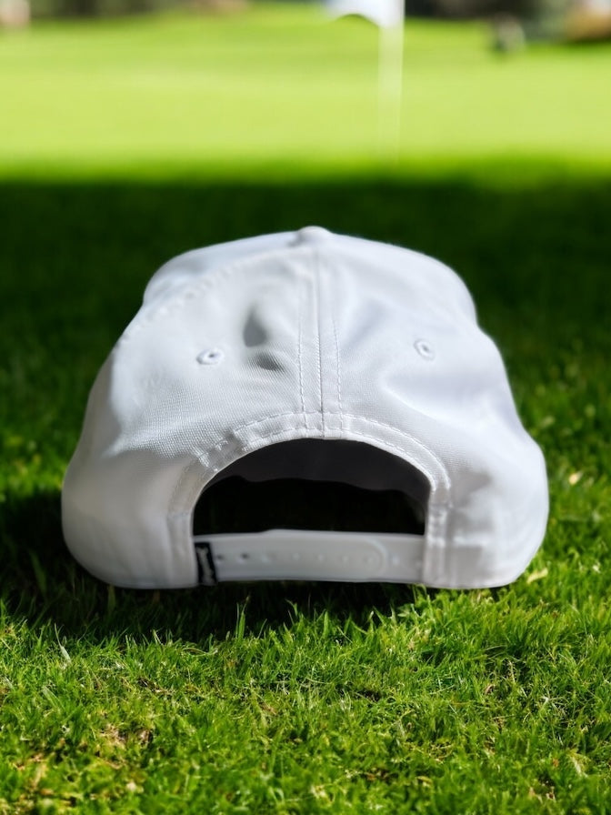 Club 54 - Block Text Performance Hat White/Black Rope