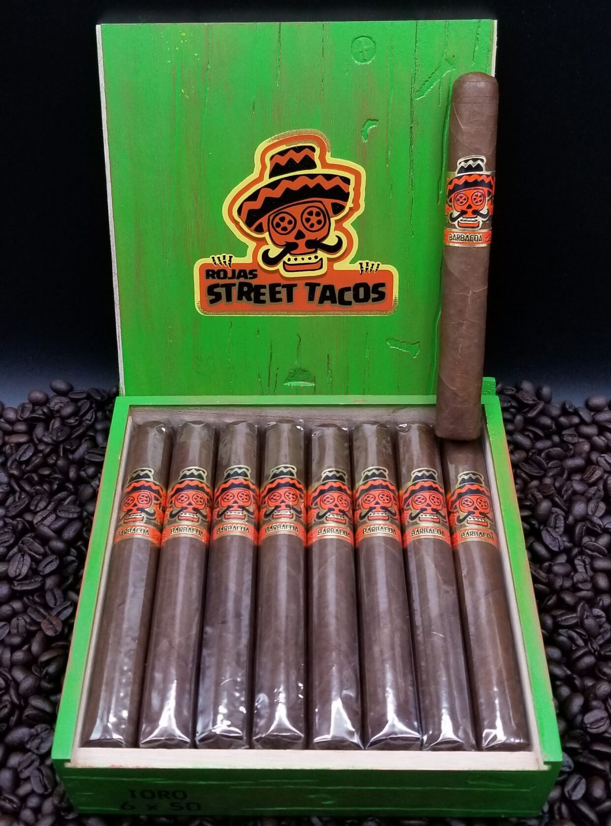 Rojas Street Taco Toro cigars supplied by Sir Louis Cigars