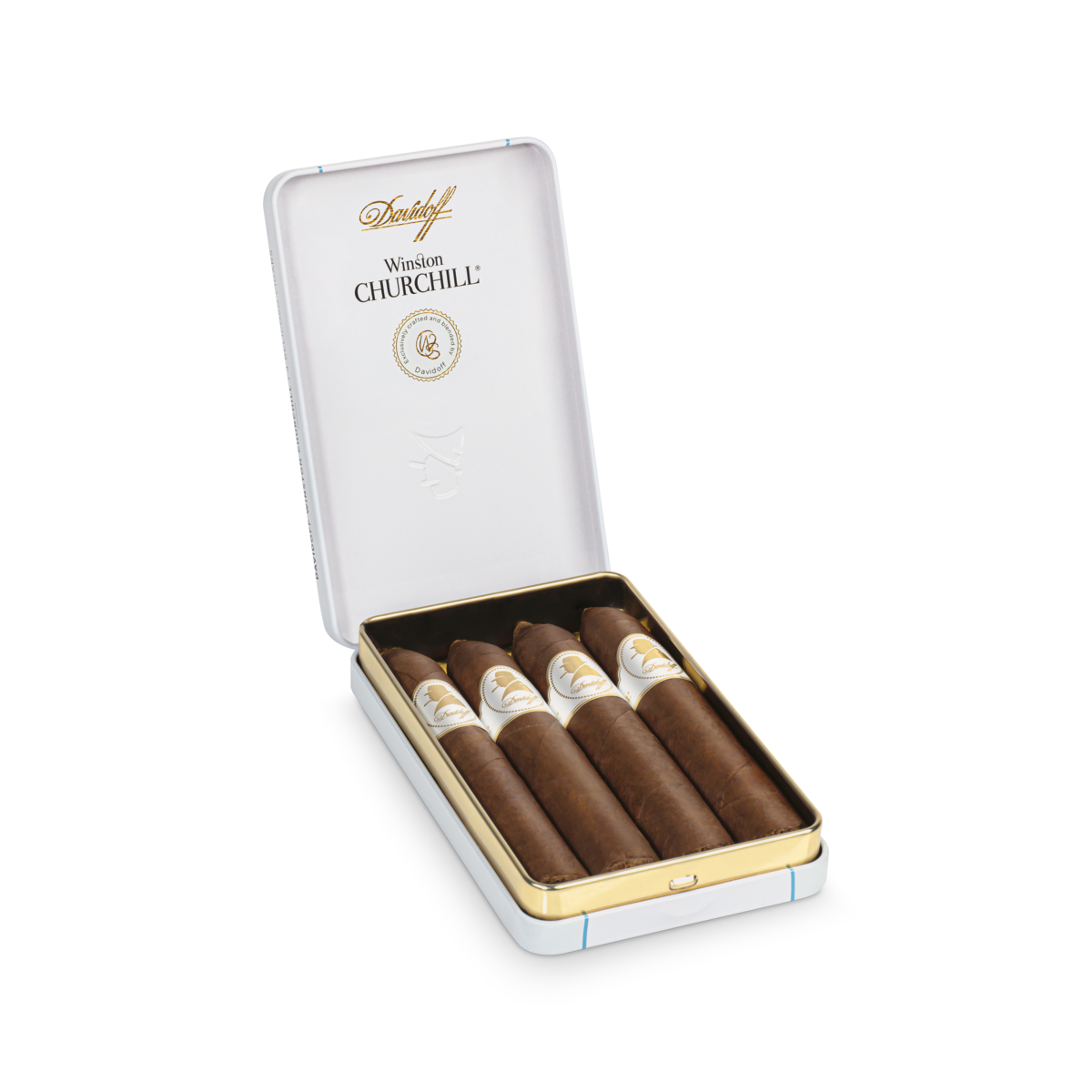 Davidoff - Winston Churchill Belicoso Tin of 4