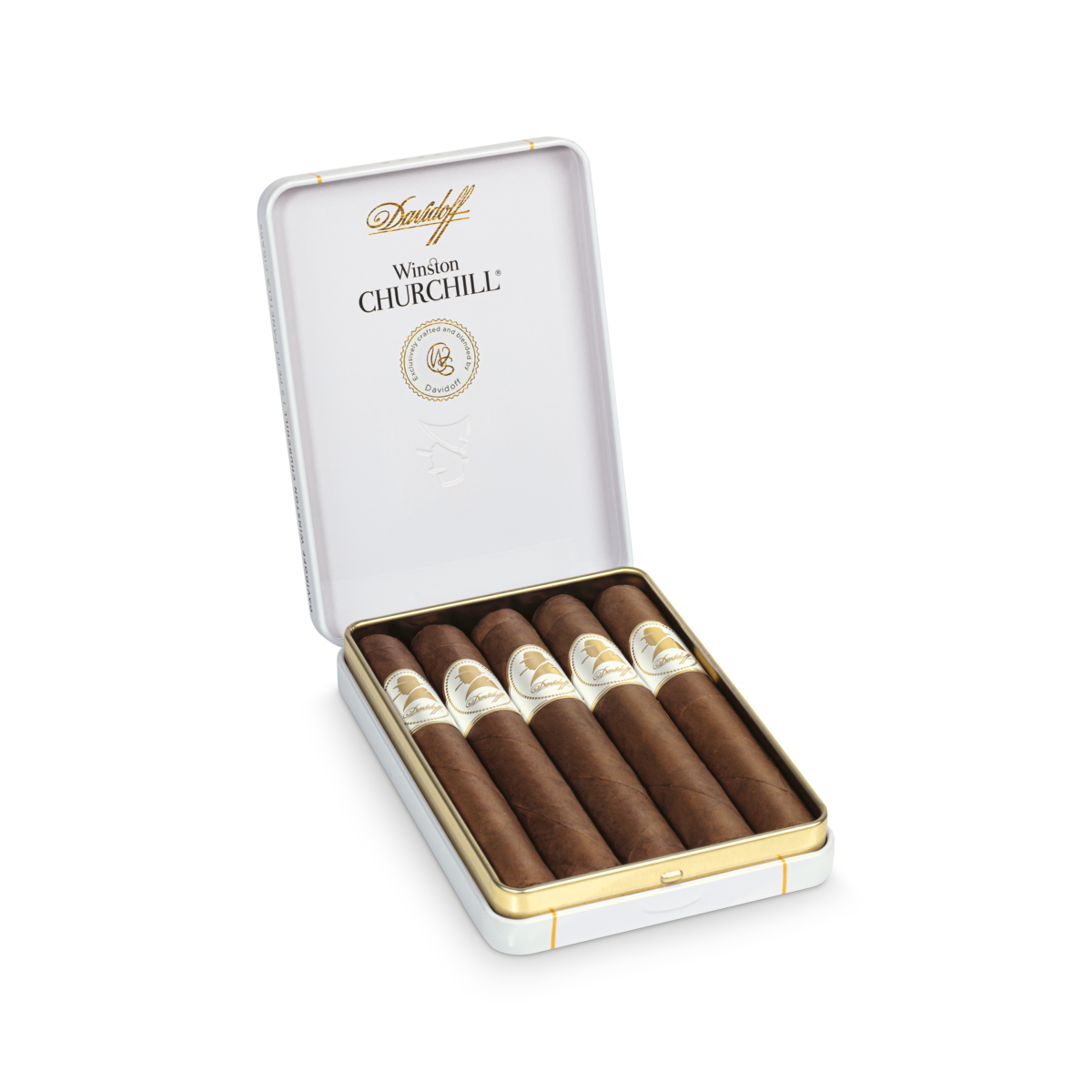 Davidoff - Winston Churchill Petit Panetela Tin of 5
