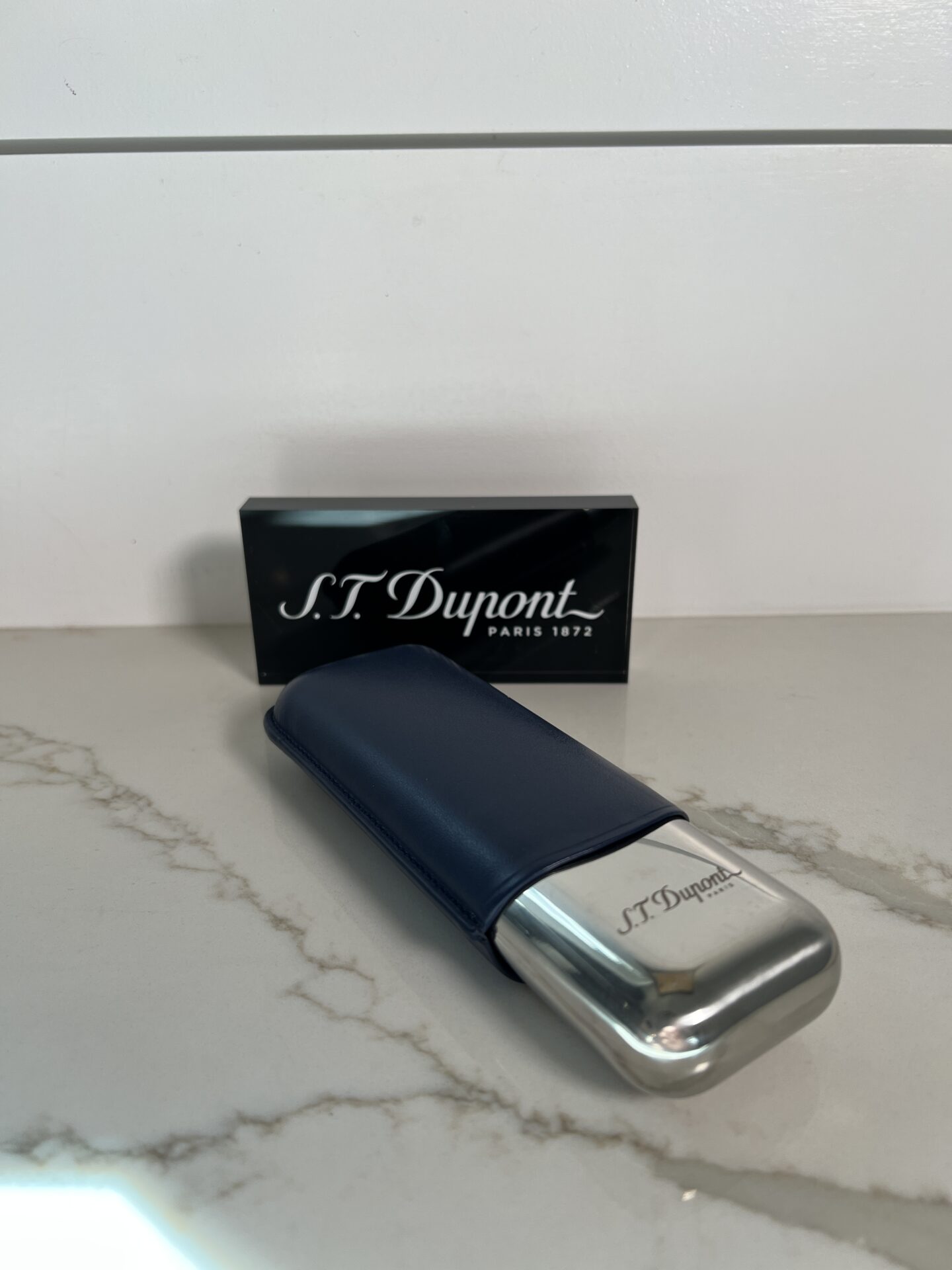 Cigarillo Leather Case Electric Blue ST Dupont