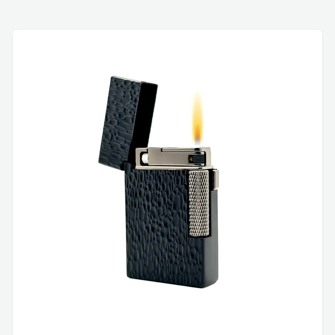 Visol - Hubbard Hammered Soft Flame/Torch Flint Lighter