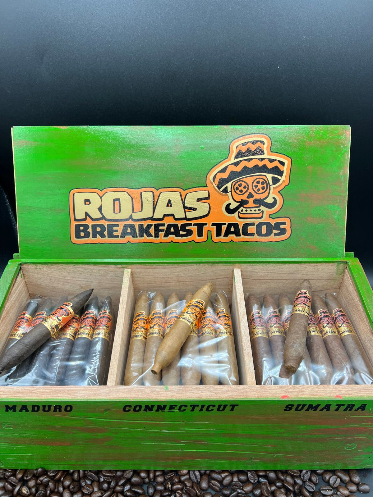 Rojas - Breakfast Taco Sumatra cigars supplied by Sir Louis Cigars