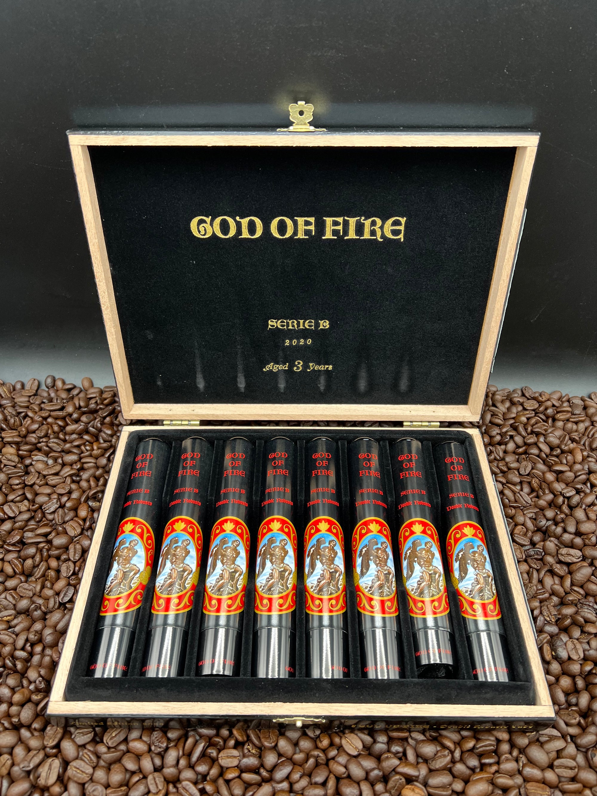 Prometheus - GOD OF FIRE Series B Double Robusto Tubo