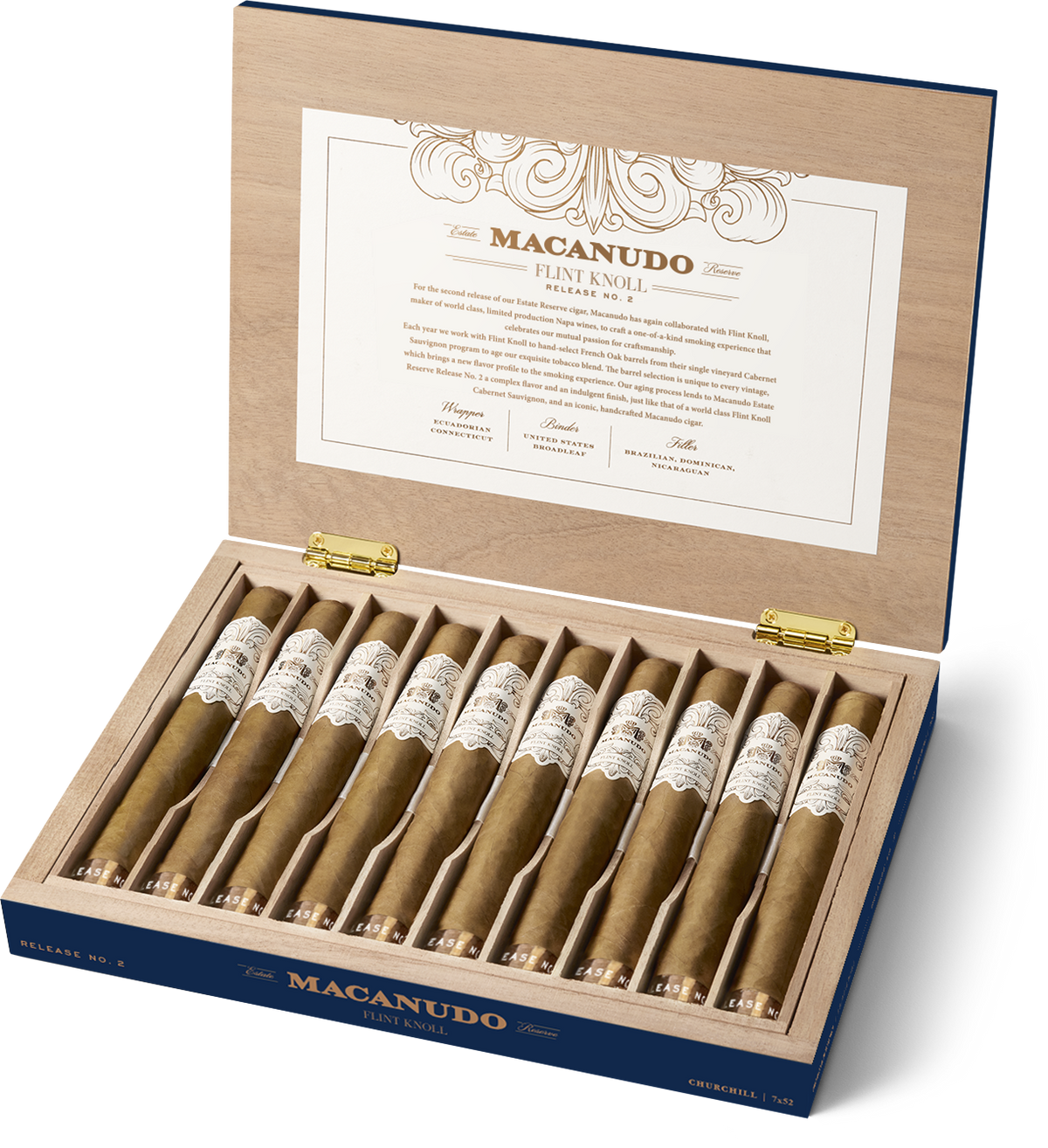 Macanudo Estate Reserve - Flint Knoll Release No. 2 Churchill *Box* cigars supplied by Sir Louis Cigars