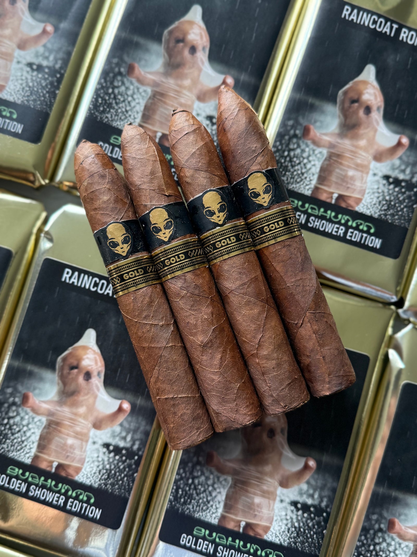 Subhuman Cigars - Golden Shower Edition - Raincoat Ronnie 4-Pack