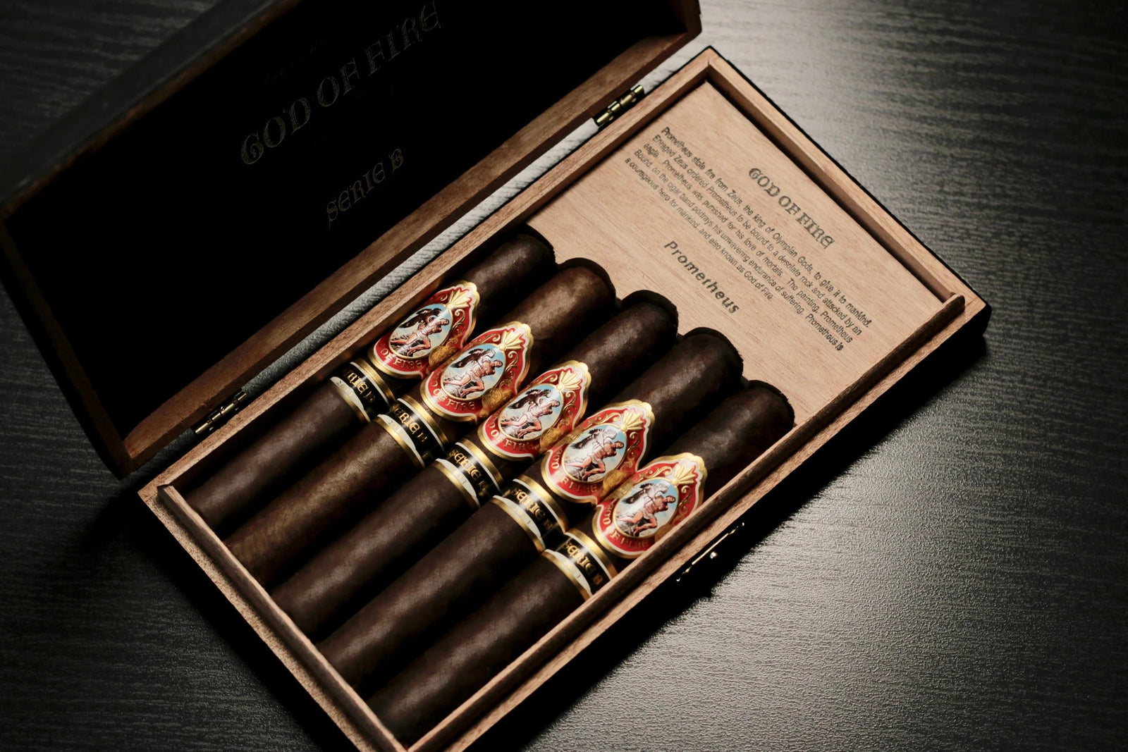 Prometheus - God of Fire Serie B 5 Cigar Assortment