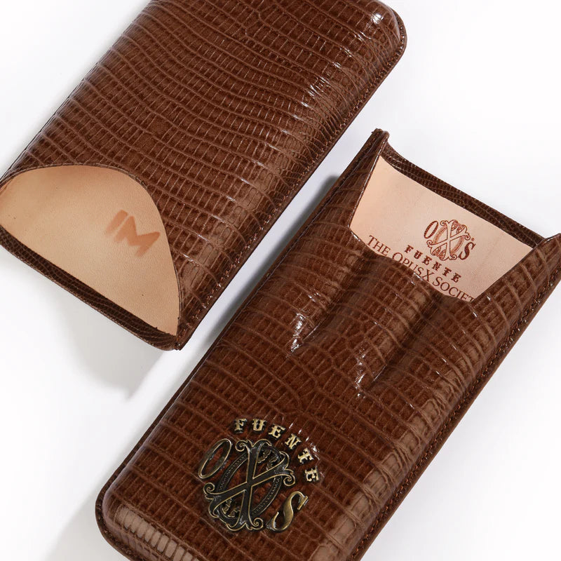 The OpusX Society - Spanish Teju Leather Cigar Case
